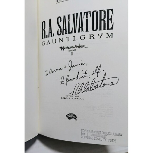 FORGOTTEN REALMS THE NEVERWINTER SAGA R.A. SALVATORE BOOKS 1-4 HARDCOVER SIGNED - Picture 2 of 15